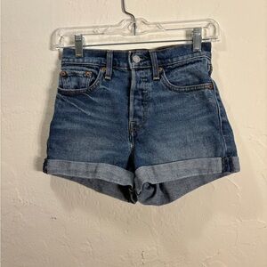 Levi's Dark Blue Jean Shorts